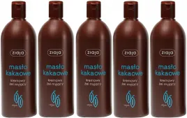 5-sztuk-maslo-kakaowe-mydlo-pod-prysznic-500ml-ziaja-doskonale-odzywia
