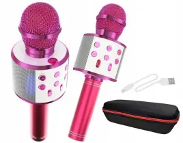 mikrofon-bezprzewodowy-karaoke-glosnik-bluetooth-rozowy-futeral-gratis