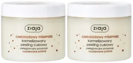 2-x-ziaja-czekoladowy-miszmasz-peeling-cukrowy-300ml-smakowity-zapach
