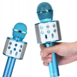 mikrofon-bezprzewodowy-karaoke-glosnik-bluetooth-niebieski-futeral-gratis