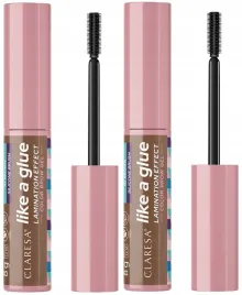 2-x-claresa-like-a-glue-zel-do-brwi-02-brown-efekt-laminacji-supermocny