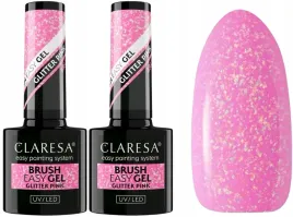 2x-claresa-brush-easy-gel-glitter-pink-intensywny-rozowy-elastyczna-formula