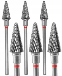 3-x-staleks-frez-z-weglika-spiekanego-stozek-czerwony-expert-srednica-6mm