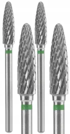 2-x-staleks-frez-z-weglika-spiekanego-stozek-okragly-zielony-srednica-4mm