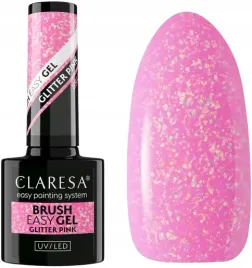 brush-easy-gel-glitter-pink-claresa-jednofazowy-intensywny-rozowy-kolor