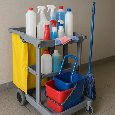 wózek z chemią profesjonalną