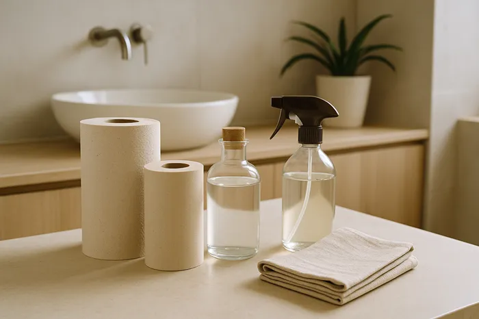 butelki z uniwersalnymi płynami