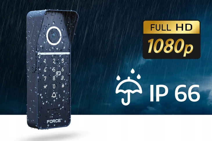 wideodomofon-force-prima-7-czarny-full-hd-czytnik-breloki-brama-furtka-stan-nowy-certyfikat-ce-weee