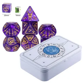 wojownik-podziemi-zestaw-7-epoksydowych-kostek-rpg-metalowe-etui
