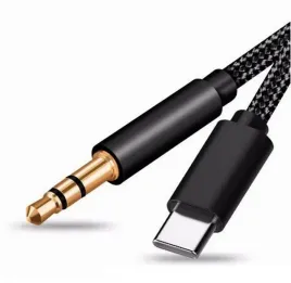 kabel-nylonowy-aux-usb-c-do-mini-jack-3-5-100cm-black
