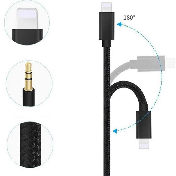 kabel-audio-aux-mini-jack-3-5mm-do-iphone-lightning-100cm-black