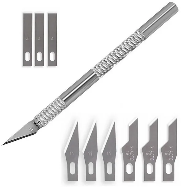 Razor Blade Set skalpel nóż modelarski nożyk precyzyjny +9 ostrzy