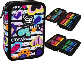coolpack-podwojny-piornik-szkolny-z-wyposazeniem-jumper-2-diary-serca-love