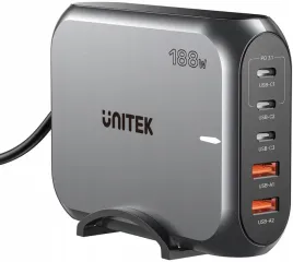 unitek-szybka-ladowarka-sieciowa-2xusb-a-3xusb-c-gan-188w