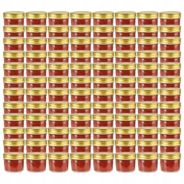 vidaxl-szklane-sloiki-na-dzem-zlote-pokrywki-96-szt-110-ml
