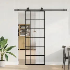vidaxl-drzwi-przesuwne-z-zestawem-okuc-czarne-76x205-cm-esg-szklo