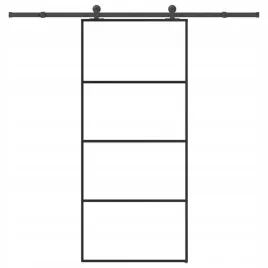 vidaxl-drzwi-przesuwne-z-osprzetem-90x205-cm-szklo-esg-i-aluminium