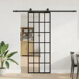 vidaxl-drzwi-przesuwne-z-zestawem-okuc-czarne-76x205-cm-esg-szklo