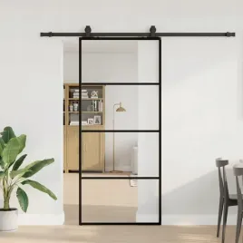 vidaxl-drzwi-przesuwne-z-zestawem-okuc-czarne-90x205-cm-esg-szklo