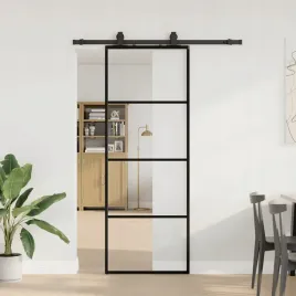 vidaxl-drzwi-przesuwne-z-zestawem-okuc-czarne-76x205-cm-esg-szklo