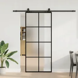 vidaxl-drzwi-przesuwne-z-zestawem-okuc-czarne-90x205-cm-esg-szklo