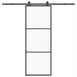 vidaxl-drzwi-przesuwne-z-osprzetem-szklo-esg-i-aluminium-76x205-cm