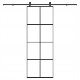 vidaxl-drzwi-przesuwne-z-osprzetem-szklo-esg-i-aluminium-76x205-cm