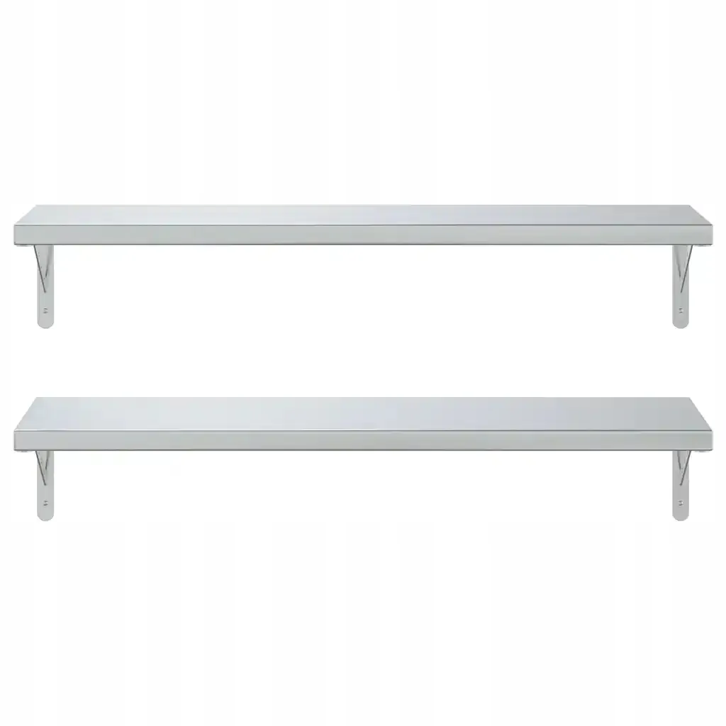 polki-scienne-2-szt-100x30-cm-srebrna-stal-stan-nowy