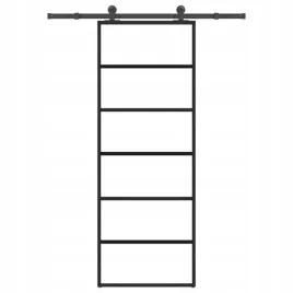 vidaxl-drzwi-przesuwne-z-osprzetem-szklo-esg-i-aluminium-76x205-cm