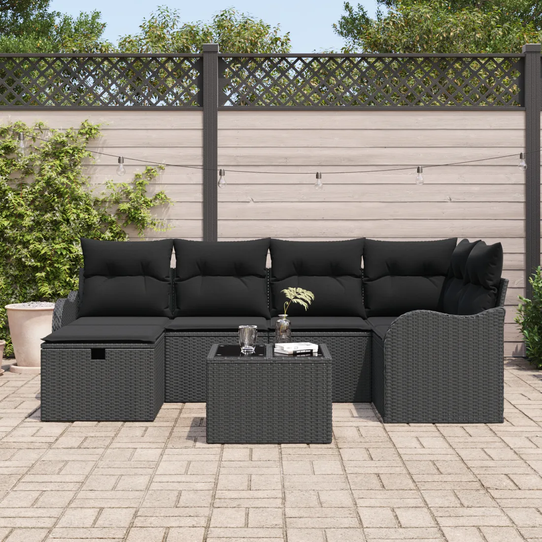zestaw-7-czesciowy-sofa-ogrodowa-z-poduszkami-czarna-poli-rattan-sofa-ogro-stan-nowy