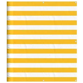 parawan-balkonowy-w-zolte-i-biale-paski-120x1000-cm