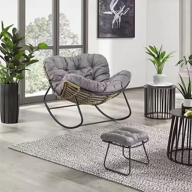 nowoczesny-fotel-bujany-skandynawski-kokon-szary-z-podnozkiem-stan-nowy