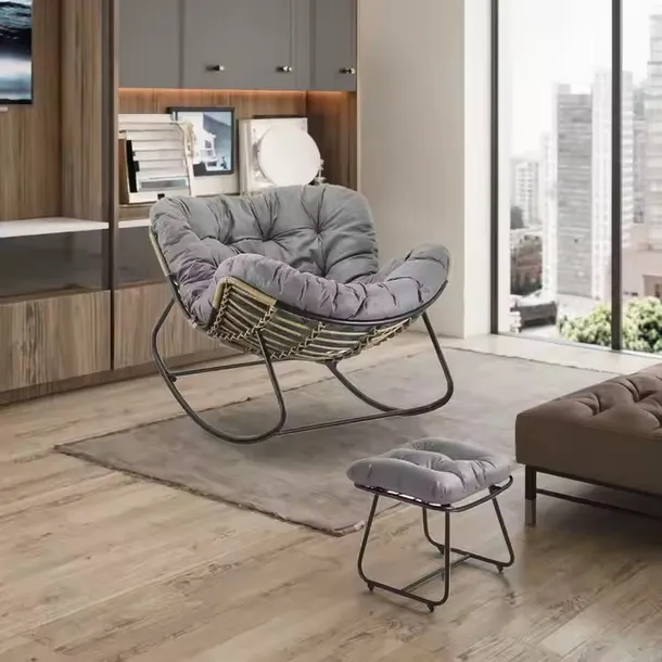 nowoczesny-fotel-bujany-skandynawski-kokon-szary-z-podnozkiem-stan-nowy