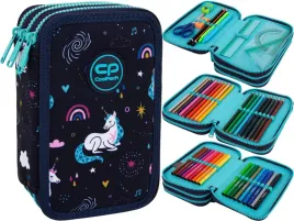 coolpack-potrojny-piornik-z-wyposazeniem-jumper-3-mrs-unicorn-trzykomorowy