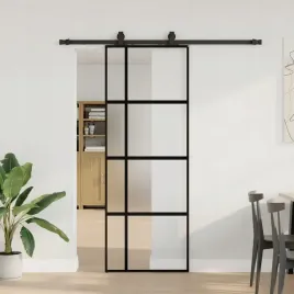vidaxl-drzwi-przesuwne-z-zestawem-okuc-czarne-76x205cm-szklo-hartowane