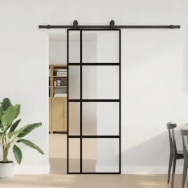 vidaxl-drzwi-przesuwne-z-zestawem-okuc-czarne-76x205cm-szklo-hartowane