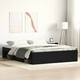 vidaxl-rama-lozka-bez-materaca-czarny-dab-150x200-cm