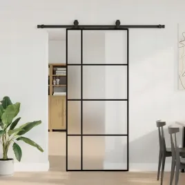 vidaxl-drzwi-przesuwne-z-zestawem-okuc-czarne-90x205-cm-esg-szklo