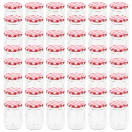 szklane-sloiki-na-dzem-bialo-czerwone-pokrywki