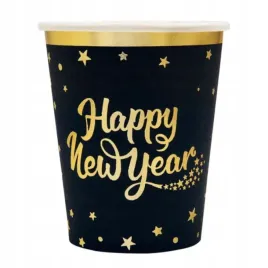 kubeczki-papierowe-happy-new-year-czarny-6szt