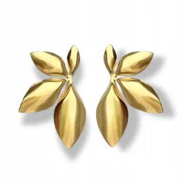 kolczyki-zlote-w-ksztalcie-listka-skrzydla-eleganckie-lekkie-sztyfty-stal