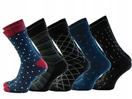 5x-skarpety-garniturowe-eleganckie-biznesowe-bawelniane-polskie-5-par-44-46