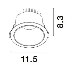 lampa-podtynkowa-sufitowa-aramiel-le65119-led-20w-3000k-oczko-biale
