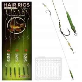 przypony-karpiowe-z-wlosem-6-szt-hair-rigs-kretlik-hak-8-plus-stopery