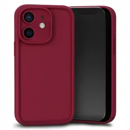 etui-do-apple-iphone-12-bordowe-silikonowe-matowe-wzmocnione-szklo