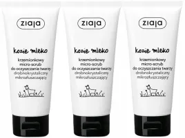 3-sztuki-kozie-mleko-krzemionkowy-micro-scrub-75ml-ziaja-gladka-skora
