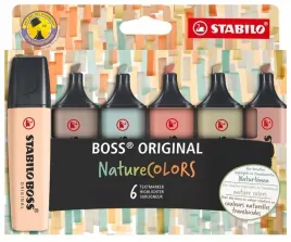 zakreslacz-boss-original-naturecolors-6-sztuk