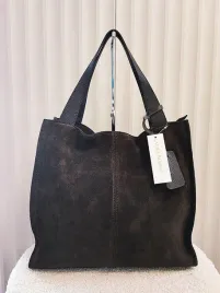 laura-biaggi-zamszowa-torba-shopper-czekoladowa-z-przeszyciem