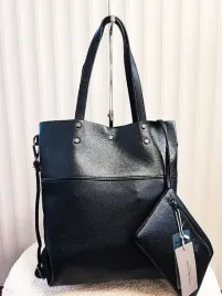 ines-delaure-torebka-shopper-czarna-z-blyszczacym-z-portmonetka