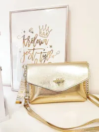 laura-biaggi-torebka-kopertowka-pszczolka-zlota-lakierowana